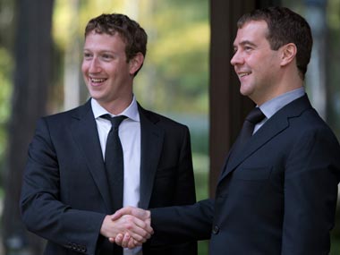 mark zuckerberg medvedev