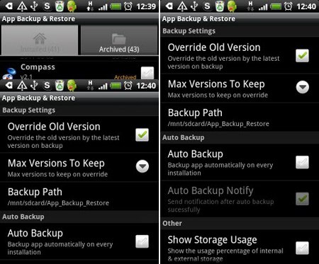 App Backup & Restore Android
